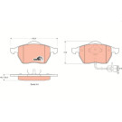 GDB1049 Bremsbelagsatz, Scheibenbremse COTEC GDB1049 Bremsbelagsatz, Scheibenbremse COTEC