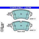 Bremsbelagsatz, Scheibenbremse ATE Ceramic 13.0470-2796.2