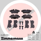 Zimmermann | Bremsbelagsatz, Scheibenbremse | 24289.170.1