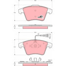 GDB1556 Bremsbelagsatz, Scheibenbremse COTEC GDB1556 Bremsbelagsatz, Scheibenbremse COTEC