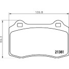 Brembo | Bremsbelagsatz, Scheibenbremse | P 36 020X
