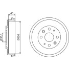 BOSCH | Bremstrommel | 0 986 477 191