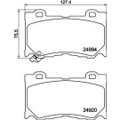 Hella Pagid | Bremsbelagsatz, Scheibenbremse | 8DB 355 015-411