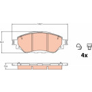 GDB2196 Bremsbelagsatz, Scheibenbremse GDB2196 Bremsbelagsatz, Scheibenbremse
