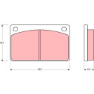 GDB576 Bremsbelagsatz, Scheibenbremse