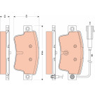 GDB1872 Bremsbelagsatz, Scheibenbremse GDB1872 Bremsbelagsatz, Scheibenbremse