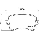 Hella Pagid | Bremsbelagsatz, Scheibenbremse | 8DB 355 025-381