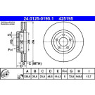 ATE | Bremsscheibe | 24.0125-0195.1