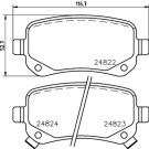 Hella Pagid | Bremsbelagsatz, Scheibenbremse | 8DB 355 014-331