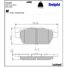 Delphi Bremsbelagsatz, Scheibenbremse LP2493