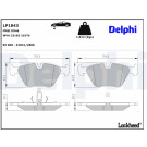 Delphi | Bremsbelagsatz, Scheibenbremse | LP1843