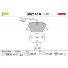 Valeo | Bremsbelagsatz, Scheibenbremse | 302141A