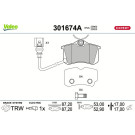 Valeo | Bremsbelagsatz, Scheibenbremse | 301674A