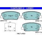Bremsbelagsatz, Scheibenbremse ATE Ceramic 13.0470-5651.2