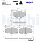 Delphi | Bremsbelagsatz, Scheibenbremse | LP854 Delphi | Bremsbelagsatz, Scheibenbremse | LP854
