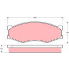 TRW | Bremsbelagsatz, Scheibenbremse | GDB318
