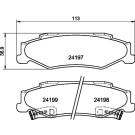 Hella Pagid | Bremsbelagsatz, Scheibenbremse | 8DB 355 013-191