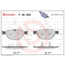 Brembo | Bremsbelagsatz, Scheibenbremse | P 36 025