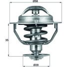 Mahle | Thermostat, Kühlmittel | TX 73 82D