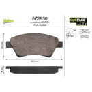 Valeo Bremsbelagsatz, Scheibenbremse OPTIPACK for LCV 872930 Valeo Bremsbelagsatz, Scheibenbremse OPTIPACK for LCV 872930