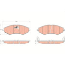 GDB3347 Bremsbelagsatz, Scheibenbremse COTEC