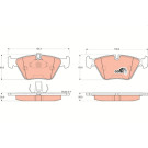 GDB1264 Bremsbelagsatz, Scheibenbremse COTEC GDB1264 Bremsbelagsatz, Scheibenbremse COTEC