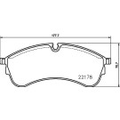 Hella | Bremsbelagsatz, Scheibenbremse | 8DB 355 032-931
