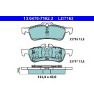 13.0470-7162.2 Bremsbelagsatz, Scheibenbremse ATE Ceramic