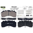 882281 Bremsbelagsatz, Scheibenbremse OPTIPACK 882281 Bremsbelagsatz, Scheibenbremse OPTIPACK