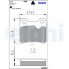 Delphi | Bremsbelagsatz, Scheibenbremse | LP586 Delphi | Bremsbelagsatz, Scheibenbremse | LP586