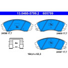 13.0460-5799.2 Bremsbelagsatz, Scheibenbremse