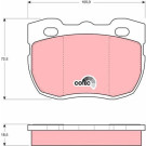 GDB394 Bremsbelagsatz, Scheibenbremse COTEC GDB394 Bremsbelagsatz, Scheibenbremse COTEC