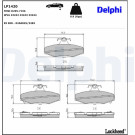 Delphi | Bremsbelagsatz, Scheibenbremse | LP1420