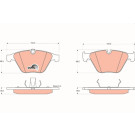GDB1498 Bremsbelagsatz, Scheibenbremse COTEC GDB1498 Bremsbelagsatz, Scheibenbremse COTEC