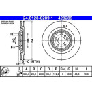 ATE | Bremsscheibe | 24.0128-0289.1