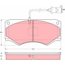 GDB1248 Bremsbelagsatz, Scheibenbremse GDB1248 Bremsbelagsatz, Scheibenbremse