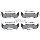 Textar | Bremsbelagsatz, Scheibenbremse | 2437701