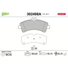 Valeo | Bremsbelagsatz, Scheibenbremse | 302498A
