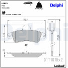 Delphi | Bremsbelagsatz, Scheibenbremse | LP853 Delphi | Bremsbelagsatz, Scheibenbremse | LP853