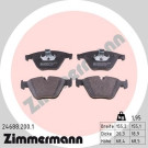 ZIMMERMANN 24688.200.1 Bremsbeläge für BMW 5er, 6er für Verschleißwarnanzeiger vorbereitet