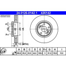 ATE | Bremsscheibe | 24.0126-0142.1