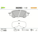 Valeo Bremsbelagsatz, Scheibenbremse ESSENTIAL 302583