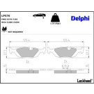 Delphi Bremsbelagsatz, Scheibenbremse LP576