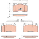 GDB1648 Bremsbelagsatz, Scheibenbremse COTEC GDB1648 Bremsbelagsatz, Scheibenbremse COTEC