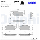 Delphi | Bremsbelagsatz, Scheibenbremse | LP1526