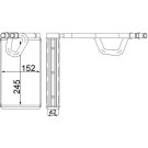 Mahle | Wärmetauscher, Innenraumheizung | AH 231 000S