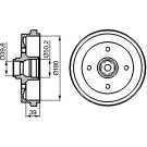 BOSCH | Bremstrommel | 0 986 477 111