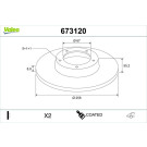 Valeo | Bremsscheibe | 673120