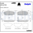 Delphi | Bremsbelagsatz, Scheibenbremse | LP1999 Delphi | Bremsbelagsatz, Scheibenbremse | LP1999