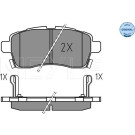Meyle Bremsbelagsatz, Scheibenbremse MEYLE-ORIGINAL: True to OE 025 228 5015